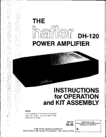 Hafler DH-120 - Service Manual 